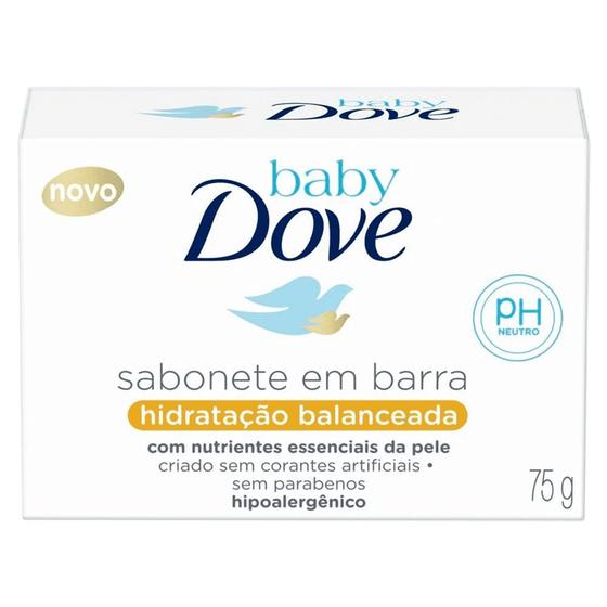 Imagem de Sabonete em Barra Dove Baby Hidratação Balanceada 75g