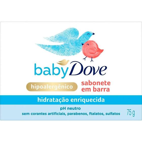 Imagem de Sabonete em Barra Dove Baby Hidratação Enriquecida 75g