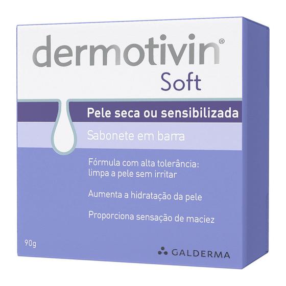 Imagem de Sabonete em Barra Facial para Pele Seca ou Sensibilizada Dermotivin Soft