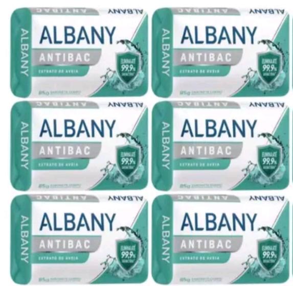 Imagem de Sabonete em Barra Hipoalergênico Albany - Hidratação Antibac 85g 6 Unidades Cada um