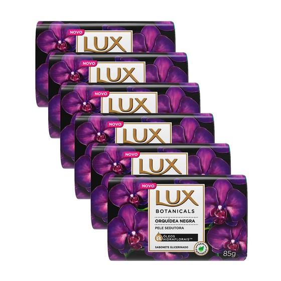 Imagem de Sabonete em Barra Lux Botanicals Orquídea Negra 85g  Kit com seis unidades