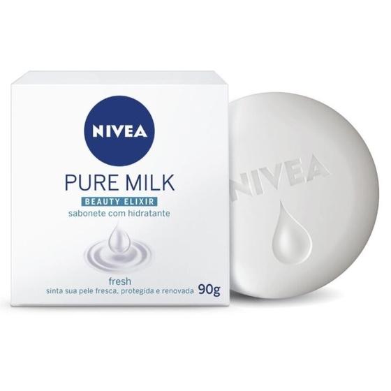 Imagem de Sabonete em Barra Nivea Pure Milk Beauty Elixir Fresh 90g