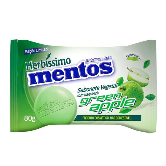 Imagem de Sabonete em Barra Vegetal Herbíssimo Mentos Green Apple 80g