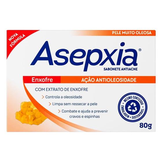 Imagem de Sabonete Enxofre 80g - Asepxia