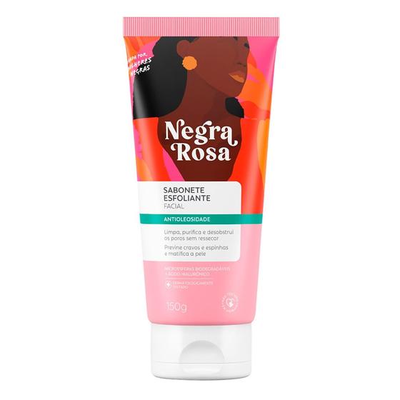 Imagem de Sabonete Esfoliante Facial Negra Rosa Antioleosidade 150g