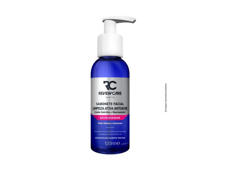Imagem de Sabonete Facial Antiacne Limpeza Ácido Salicílico + Niacinamida 120ML Review Care