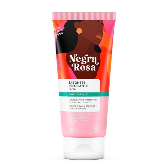 Imagem de Sabonete Facial Esfoliante Negra Rosa 150g