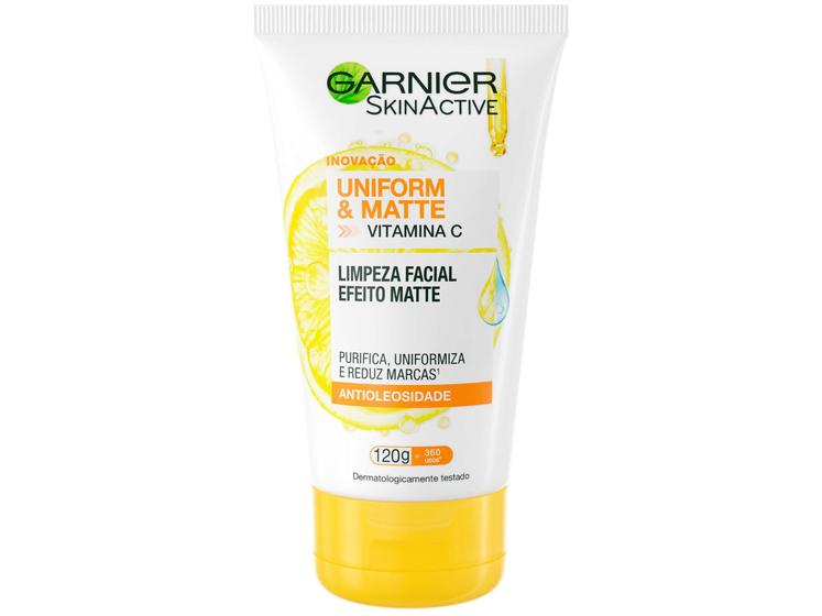 Imagem de Sabonete Facial Garnier Uniform&Matte Skin Active - 120g
