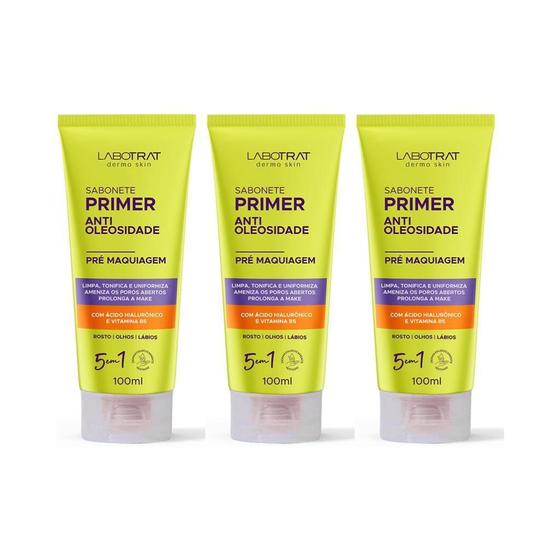 Imagem de Sabonete Facial Labotrat Liquido 100Ml Primer - 3Un