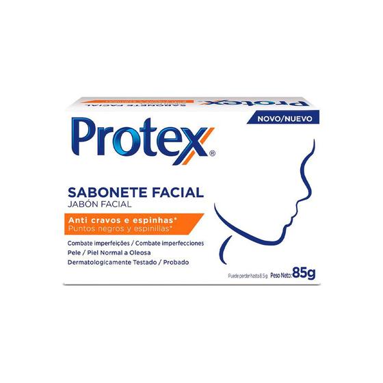Imagem de Sabonete Facial Protex Anti Cravos Ação Adstringente 85g