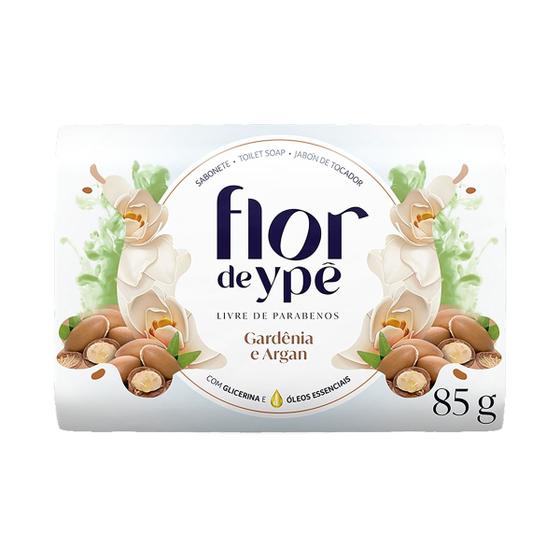 Imagem de Sabonete Gardênia Argan 85g Branco Flor De Ypê