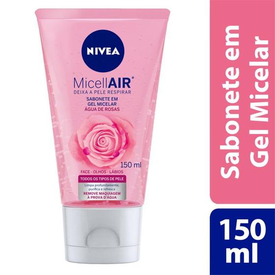 Imagem de Sabonete Gel Nivea Micelar Facial Água de Rosas 150ML