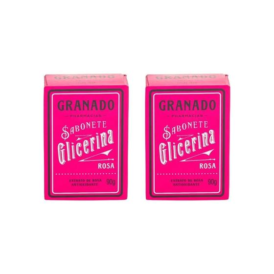 Imagem de Sabonete Granado 90G Glicerina Rosa-Kit C/2Un