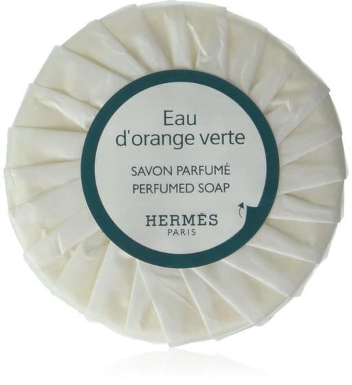 Imagem de Sabonete Hermes Eau d'Orange Verte plissado 50g - Conjunto de 6