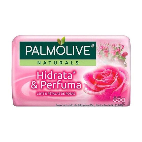 Imagem de Sabonete Hidrata e Perfuma Leite e Pétalas de Rosas 85g - Palmolive