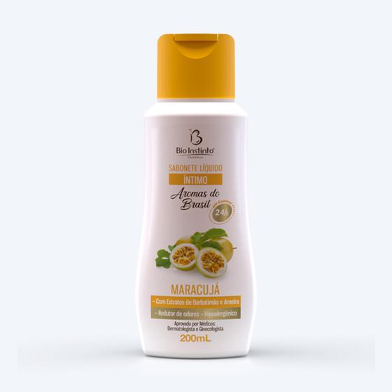 Sabonete Intimo Aromas do Brasil Maracujá 200ml - Bio Instinto Menor preço em Sabonete Intimo Aromas do Brasil Maracujá 200ml - Bio Instinto