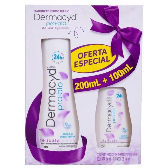 Sabonete Intimo Di Rio Dermacyd Pro Bio Delicata Jasmin Kit Frasco De Ml Mais Frasco De