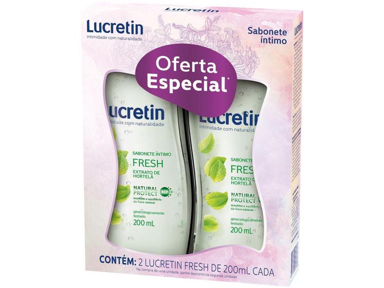 Imagem de Sabonete Íntimo Lucretin Fresh 200ml - 2 Unidades