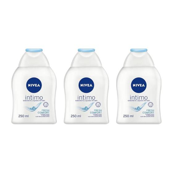 Imagem de Sabonete Intimo Nivea 250Ml Fresh Comfort - Kit Com 3Un