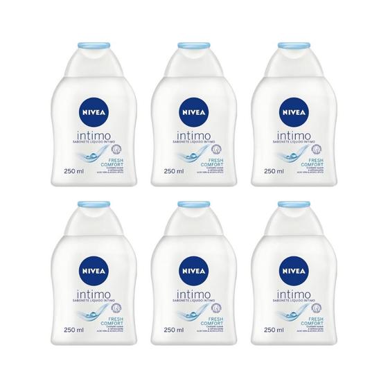 Imagem de Sabonete Intimo Nivea 250Ml Fresh Comfort - Kit Com 6Un