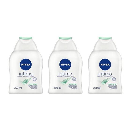 Imagem de Sabonete Intimo Nivea 250Ml Natural - Kit Com 3Un