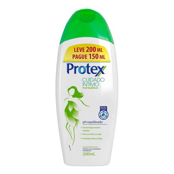 Imagem de Sabonete Íntimo Protex Cuidado íntimo Fresh Equilibrium Leve 200ml Pague 150ml