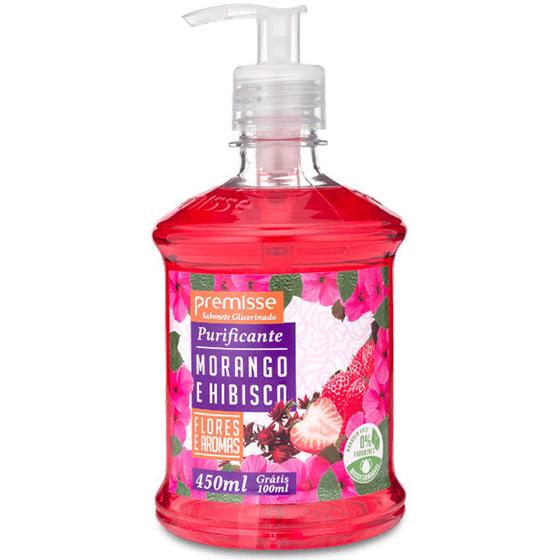 Imagem de Sabonete Líquido 450ml Morango E Hibisco Floral Premisse