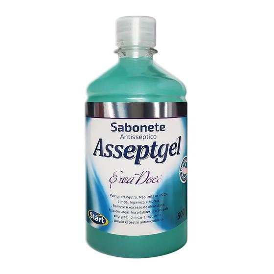 Imagem de Sabonete Líquido Antisséptico Asseptgel Erva Doce 500ml