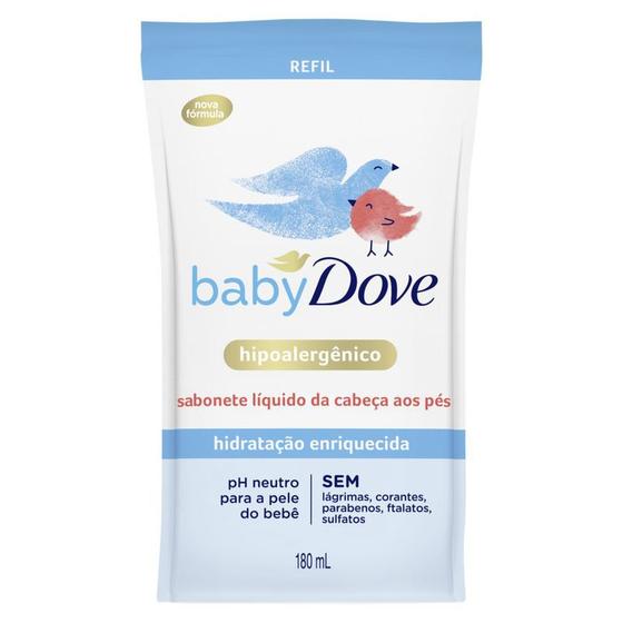 Imagem de Sabonete Líquido Baby Dove Hidratação Enriquecida Refil 180ml