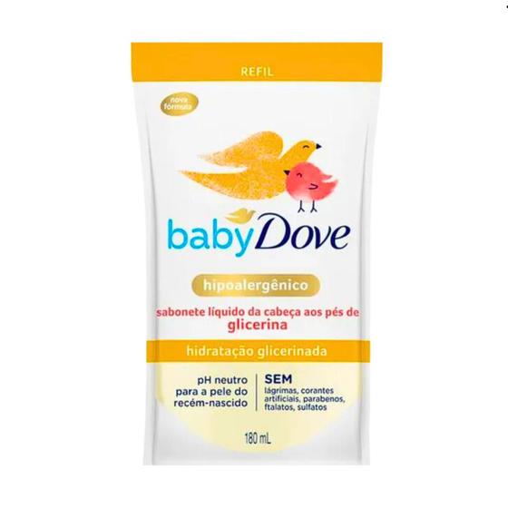 Imagem de Sabonete Líquido  Baby Dove Refil Hidratação Glicerinada 180ml