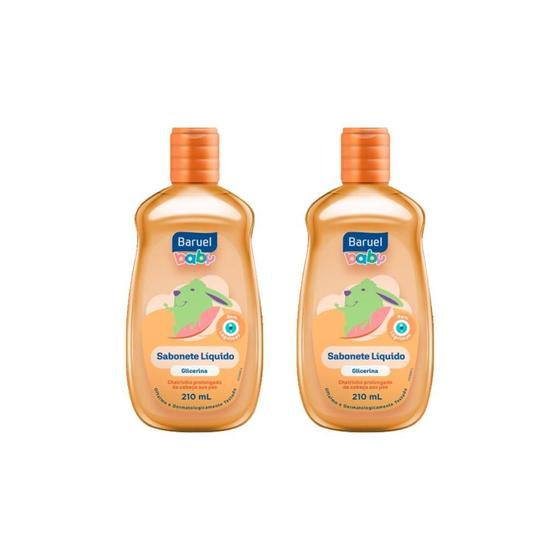 Imagem de Sabonete Liquido Baruel Baby 210Ml Glicerina-Kit C/2Un