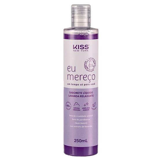 Imagem de Sabonete Líquido Corporal Kiss New York Eu Mereço Lavanda Relaxante 250ml