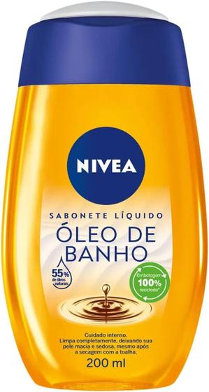 Imagem de Sabonete Líquido Corporal Nivea Óleo de Banho 200ml