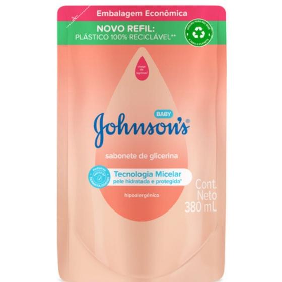 Imagem de Sabonete Líquido de Glicerina Johnson's Baby Refil 380ml