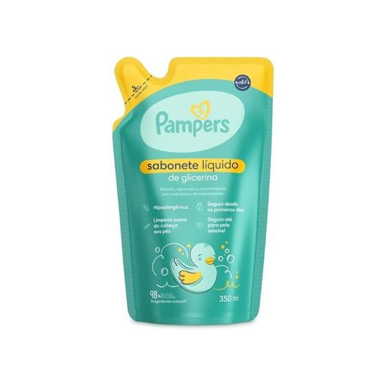 Imagem de Sabonete Líquido De Glicerina Pampers Refil 350Ml Sem Cor