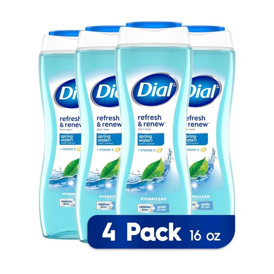 Imagem de Sabonete Líquido Dial Refresh & Renew Spring Water - 473ml (Kit com 4)