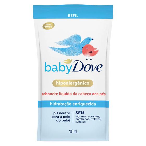 Imagem de Sabonete Líquido Dove Baby Hidratação Enriquecida Refil 180ml