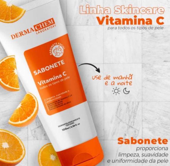 Imagem de Sabonete Liquido Facial de Vitamina C 100g Derma Chem