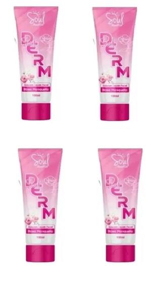 Imagem de Sabonete Líquido Facial Derm Rosa Mosqueta 100 ML 4Un - Soul