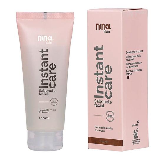 Imagem de Sabonete Liquido Facial Nina Make Up Instant Care 100ml