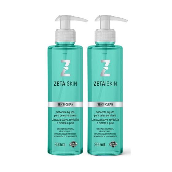 Imagem de Sabonete Líquido Facial Zeta Skin Sensi Clean 2 Unidades 300ml