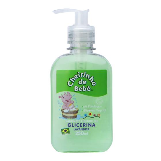 Sabonete Líquido Glicerinado Cheirinho de Bebê Lavandita 250 ml Menor preço em Sabonete Líquido Glicerinado Cheirinho de Bebê Lavandita 250 ml