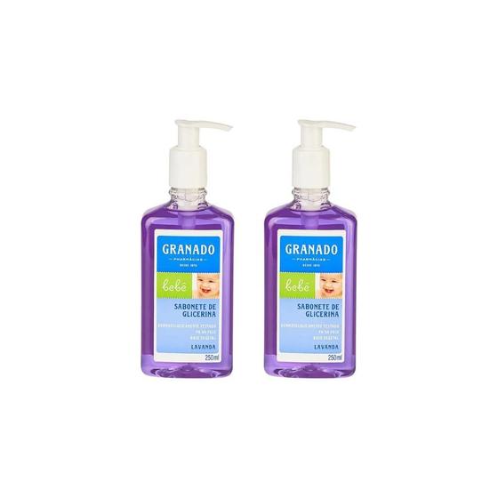 Imagem de Sabonete Liquido Granado Baby 250Ml Glic Lavanda-Kit C/2Un