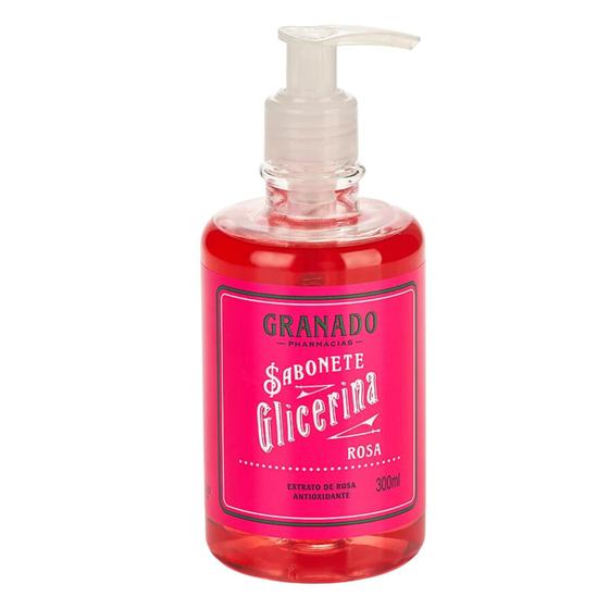 Imagem de Sabonete líquido granado de glicerina rosa 300ml