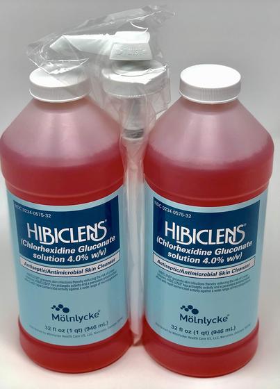 Imagem de Sabonete Líquido Hibiclens Antimicrobiano (2 Unidades) - 960ml com Bomba