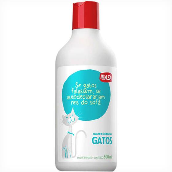 Imagem de Sabonete Liquido Ibasa para Gatos - 500 mL