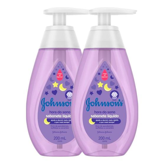 Sabonete Líquido Infantil Johnson's Hora do Sono 200ml Kit com duas unidades Menor preço em Sabonete Líquido Infantil Johnson's Hora do Sono 200ml Kit com duas unidades