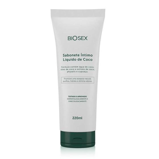 Imagem de Sabonete Líquido Intimo Com Óleo de Coco Biosex 220ml
