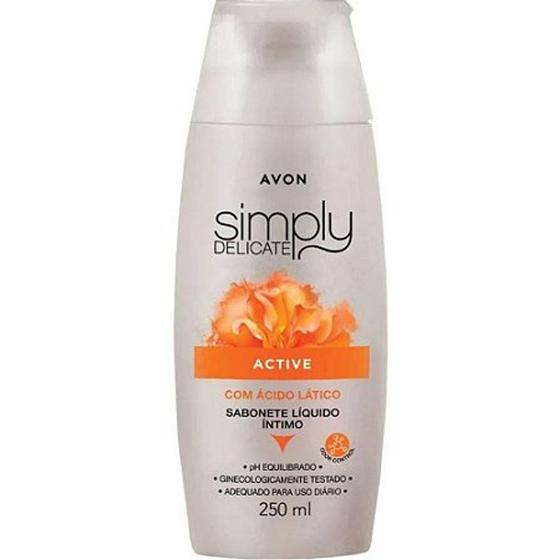 Imagem de Sabonete Líquido Íntimo Feminino AVON Simply Delicate Active 200ml