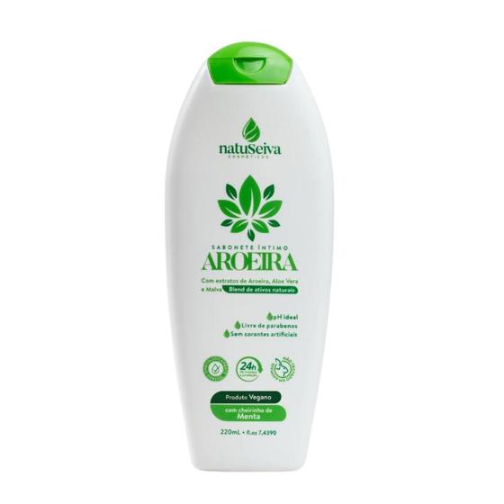 Imagem de Sabonete Líquido Íntimo NatuSeiva - Aroeira com Morango - Aroeira com Menta BioSeiva 220mL